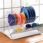 Youeon Stainless Steel Foldable Dish Drying Rack
