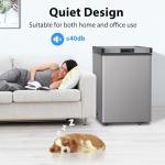 Chest Freezer, 7 Cubic Feet Deep Freezers Top Door with Removable Basket, 7 Temperature Control Energy Saving for Home Office Apartment Commercial Shop Bar Indoor Use, Grey