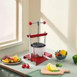 Cheese Tincture Herb Fruit Wine Manual Press,0.8 Gallon Manual Juice Maker,Stainless Steel Barrels Press Machine,Apple Grape Berry Vegetables Crusher Olive Oil Cider Wine Making Press,Honey Presser
