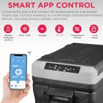 Frigidaire, 51 Qt. Portable Convertible Electric Refrigerator/Freezer Trolley-With App, Dual Zone, Black