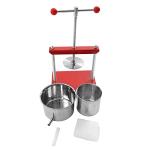 Cheese Tincture Herb Fruit Wine Manual Press,0.8 Gallon Manual Juice Maker,Stainless Steel Barrels Press Machine,Apple Grape Berry Vegetables Crusher Olive Oil Cider Wine Making Press,Honey Presser