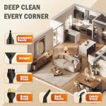 Entalva 1.69 Quart Portable Steam Cleaner for Home