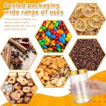 Patelai 4 Pack Round Leak-Proof Plastic Jars