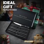 Huusk 8-Piece Japanese Steak Knife Set