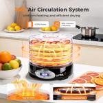 OSTBA 5-Tray Food Dehydrator with Adjustable Temperature