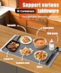 Versatile Food Warming Mat with Adjustable Settings
