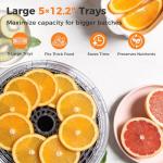 OSTBA 5-Tray Food Dehydrator with Adjustable Temperature