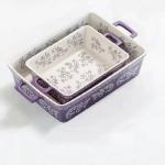 Ceramic Casserole Dish Set with Handles - 2 Pack