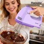 HaooAir 7-Speed Handheld Mixer with Accessories