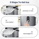 Antarctic Star Portable Nugget Ice Maker, 35lbs/Day