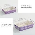 Ceramic Casserole Dish Set with Handles - 2 Pack