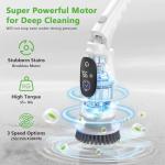 Cordless Electric Spin Scrubber with LED Display