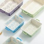 Ceramic Casserole Dish Set with Handles - 2 Pack