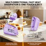 HaooAir 7-Speed Handheld Mixer with Accessories