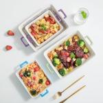 Ceramic Casserole Dish Set with Handles - 2 Pack