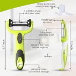 3-in-1 Stainless Steel Vegetable Peeler Set