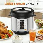 Simple Deluxe 6QT Electric Pressure Cooker & Multi Cooker