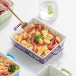 Ceramic Casserole Dish Set with Handles - 2 Pack