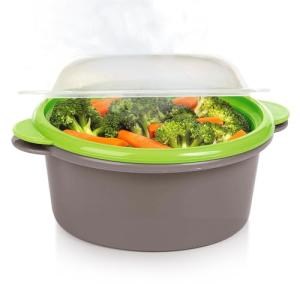PrepSolutions Mini Microwave Steamer for Quick Cooking