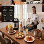 Simple Deluxe 6QT Electric Pressure Cooker & Multi Cooker