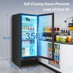 Tylza 350L Glass Door Commercial Beverage Cooler