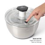 Calphalon 6.3 Qt Stainless Steel Salad Spinner