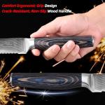 8-Inch Damascus Bread Knife with Ergonomic Handle