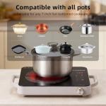 YINGENKOE 1800W Electric Burner with Ceramic Cooktop