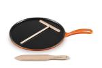Le Creuset Cast Iron Round Crepe Pan, 10.25