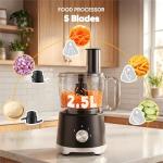 OLIXIS 10.5-Cup Food Processor with Stainless Steel Blades