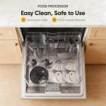 OLIXIS 10.5-Cup Food Processor with Stainless Steel Blades