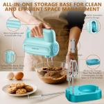 BAIGELONG 5-Speed Hand Electric Mixer with Attachments