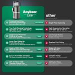 Anybear 350W Cold Press Juicer for Whole Fruits