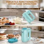 BAIGELONG 5-Speed Hand Electric Mixer with Attachments