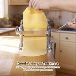 Pasta Maker with Adjustable Thickness and Dual Rollers