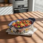 Charming Chicken-Shaped Ceramic Casserole Dish