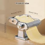 Pasta Maker with Adjustable Thickness and Dual Rollers