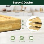 3-Piece Bamboo Cutting Board Set for Kitchen