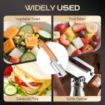 Ultra-Sharp Vegetable Peeler with Wooden Handle (2 Pcs)