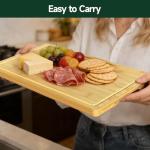 3-Piece Bamboo Cutting Board Set for Kitchen