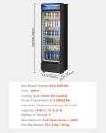 VEVOR 13.3 CU.FT Glass Door Beverage Cooler