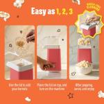 Wumple Electric Hot Air Popcorn Popper, 14-Cup