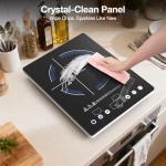 Single Burner Electric Infrared Cooktop, 1800W