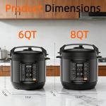 6QT Electric Pressure Cooker with 12 Cooking Presets