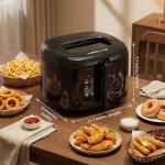 1500W Electric Deep Fryer with Adjustable Control