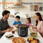6QT Electric Pressure Cooker with 12 Cooking Presets