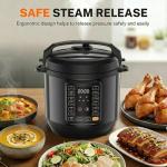 6QT Electric Pressure Cooker with 12 Cooking Presets