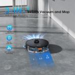 SHELIKI 3-in-1 Robot Vacuum and Mop Combo