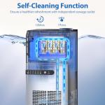 Stainless Steel Commercial Ice Maker, 120lbs Daily