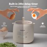 Meedome 6-in-1 Electric Egg Cooker and Steamer